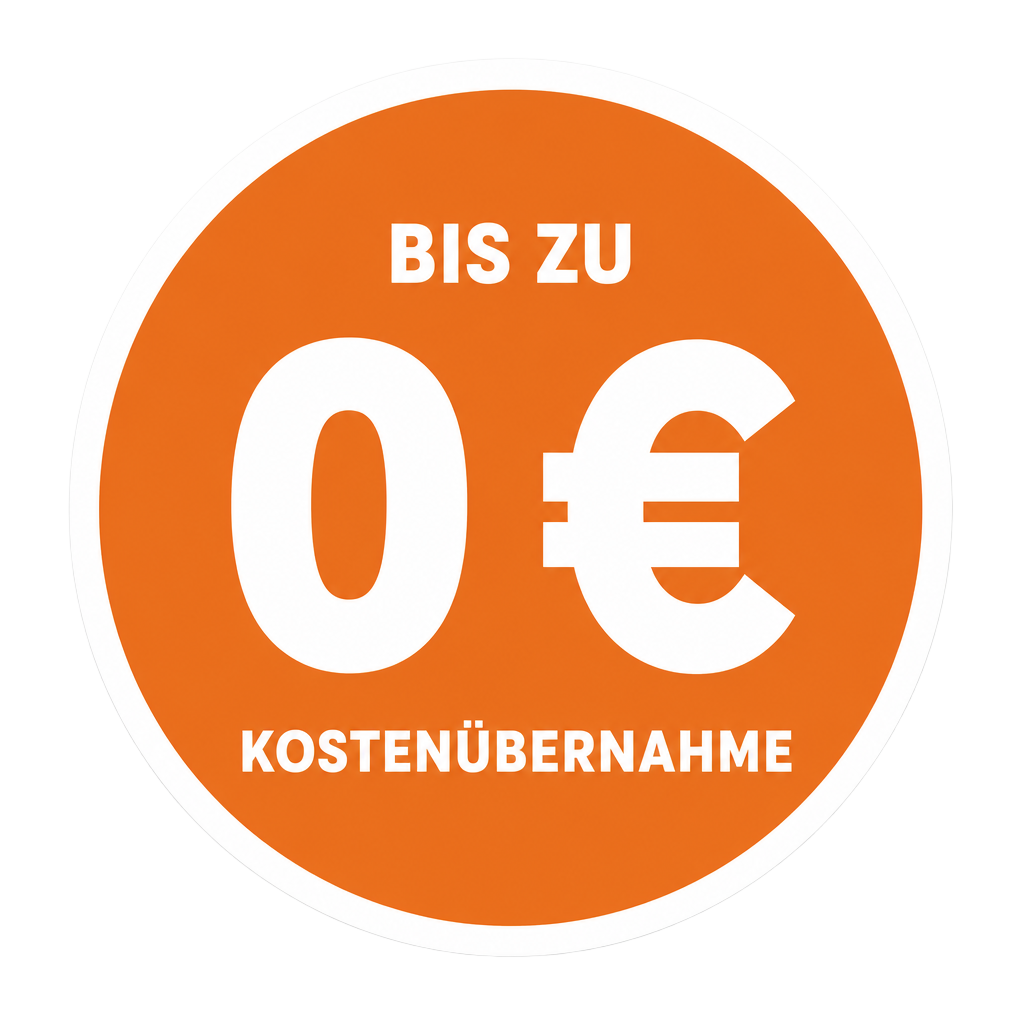 Bis zu 0 € Kostenübernahme – Siegel